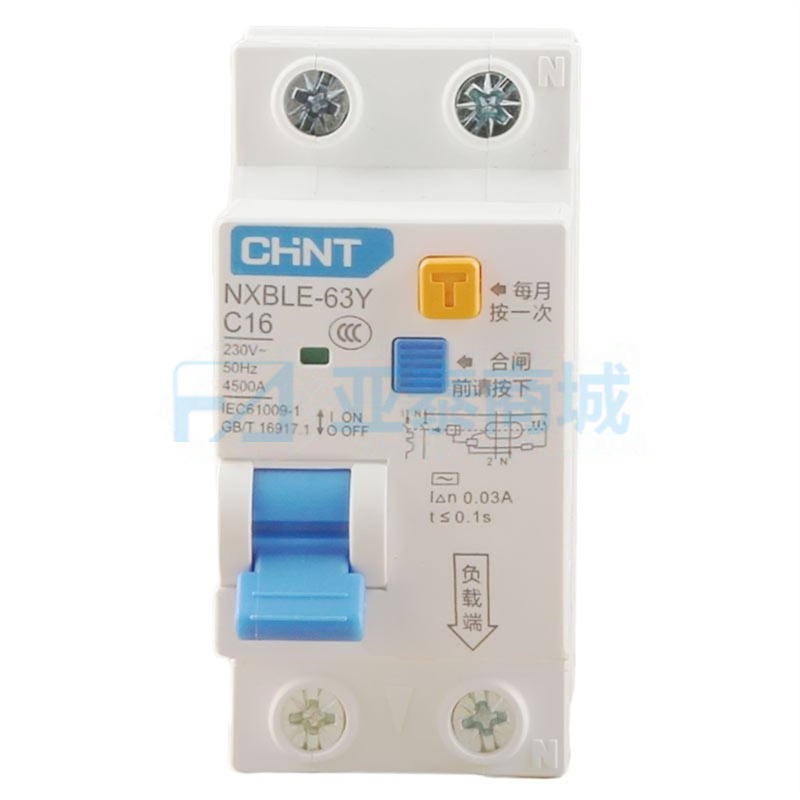NXBLE-63Y 1P+N C16 0.03A 4.5kA