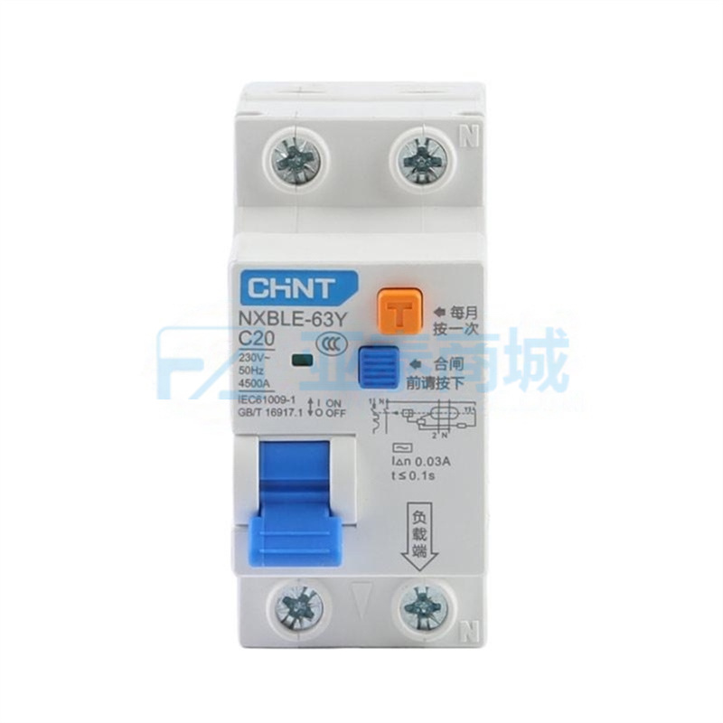 NXBLE-63Y 1P+N C20 0.03A 4.5kA